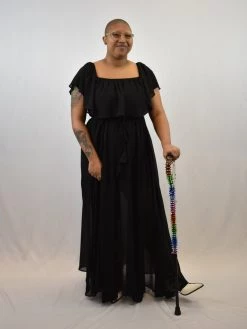 Sweet Lovely Georgiana Off Shoulder Chiffon Dress