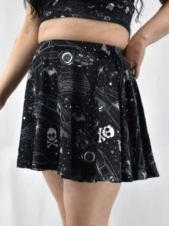 Bats In The DWYBO Hearses & Skulls Velvet Skater Skirt NEWEST ITEMS 11 Bats In The DWYBO Hearses & Skulls Velvet Skater Skirt NEWEST ITEMS