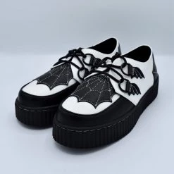 Strangecvlt SHOES & BOOTS White & Black Krypt Creeper -STRANGE CVLT