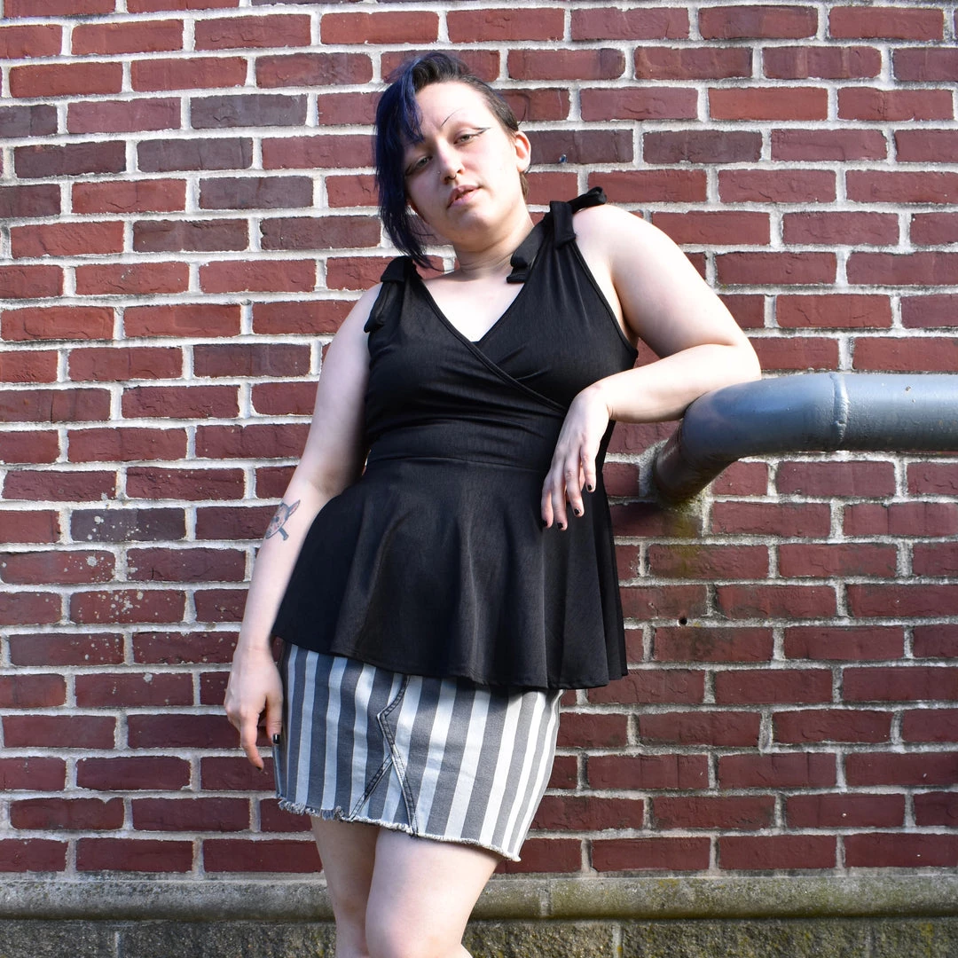 White Birch NEWEST ITEMS Sunstone Striped Denim Skirt 3 White Birch NEWEST ITEMS Sunstone Striped Denim Skirt