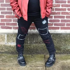 KDNK UNISEX BOTTOMS Scarecrow Embroidered Jeans 12 KDNK UNISEX BOTTOMS Scarecrow Embroidered Jeans