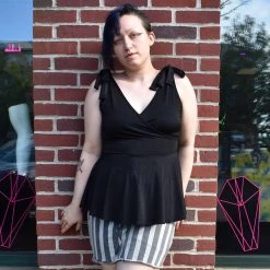 White Birch Mendler Peplum Top