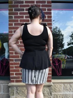 White Birch NEWEST ITEMS Sunstone Striped Denim Skirt 12 White Birch NEWEST ITEMS Sunstone Striped Denim Skirt