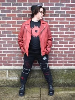 KDNK UNISEX BOTTOMS Scarecrow Embroidered Jeans