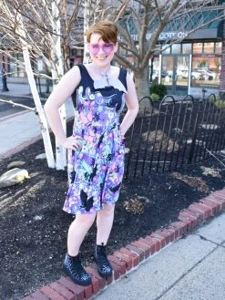 Doom & Bloom Skater Dress BLACK MAST (LAST ONES SIZE MEDIUM!) NEWEST ITEMS