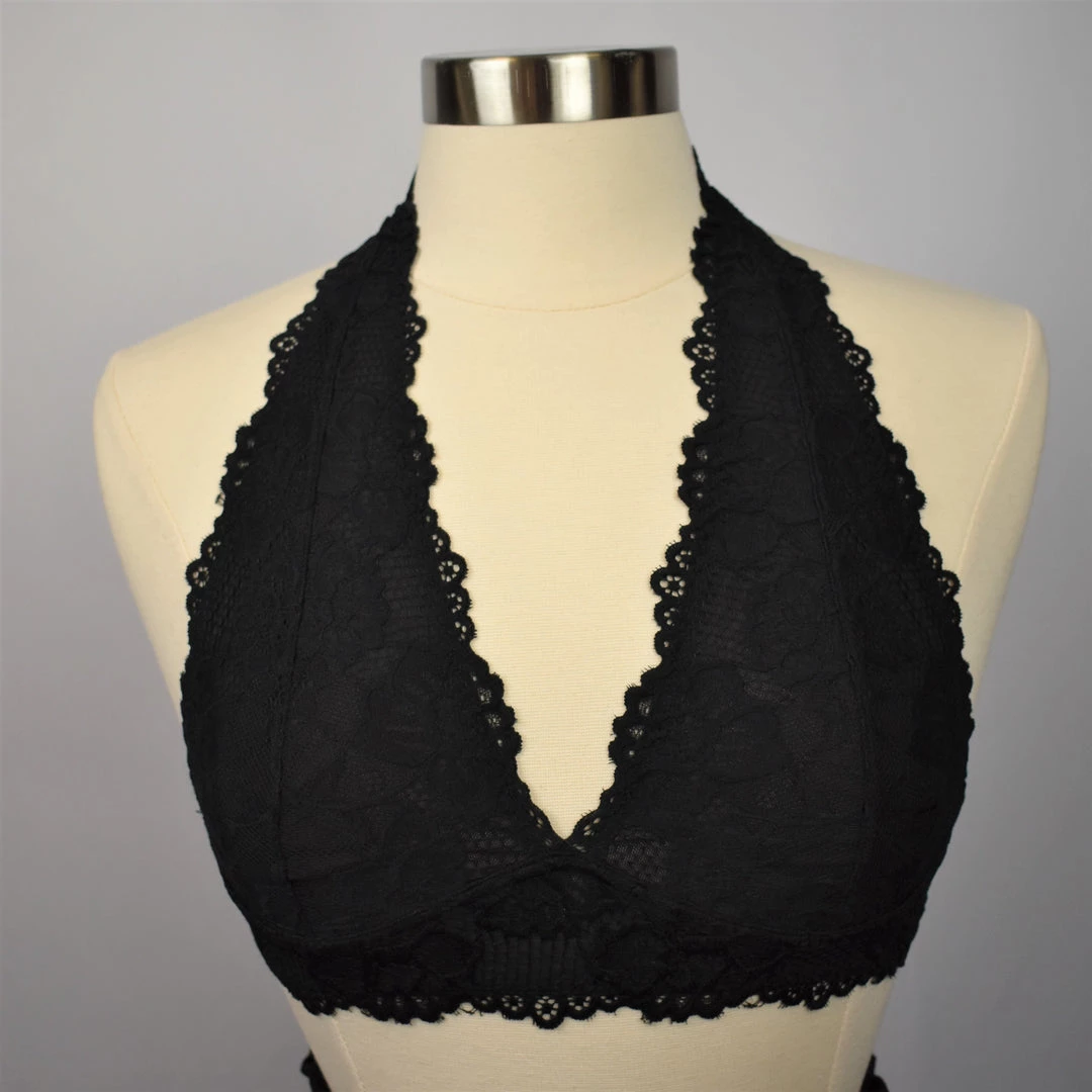 Leto Accessories BRALETTES Lace Halter Bralette 10 Leto Accessories BRALETTES Lace Halter Bralette