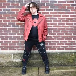 KDNK UNISEX BOTTOMS Scarecrow Embroidered Jeans