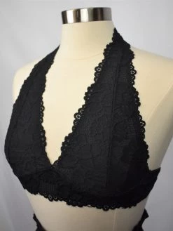Leto Accessories BRALETTES Lace Halter Bralette 21 Leto Accessories BRALETTES Lace Halter Bralette