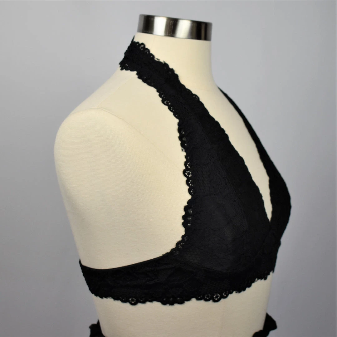 Leto Accessories BRALETTES Lace Halter Bralette 13 Leto Accessories BRALETTES Lace Halter Bralette