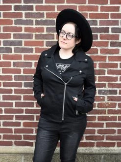 Denim Moto Jacket FOXBLOOD