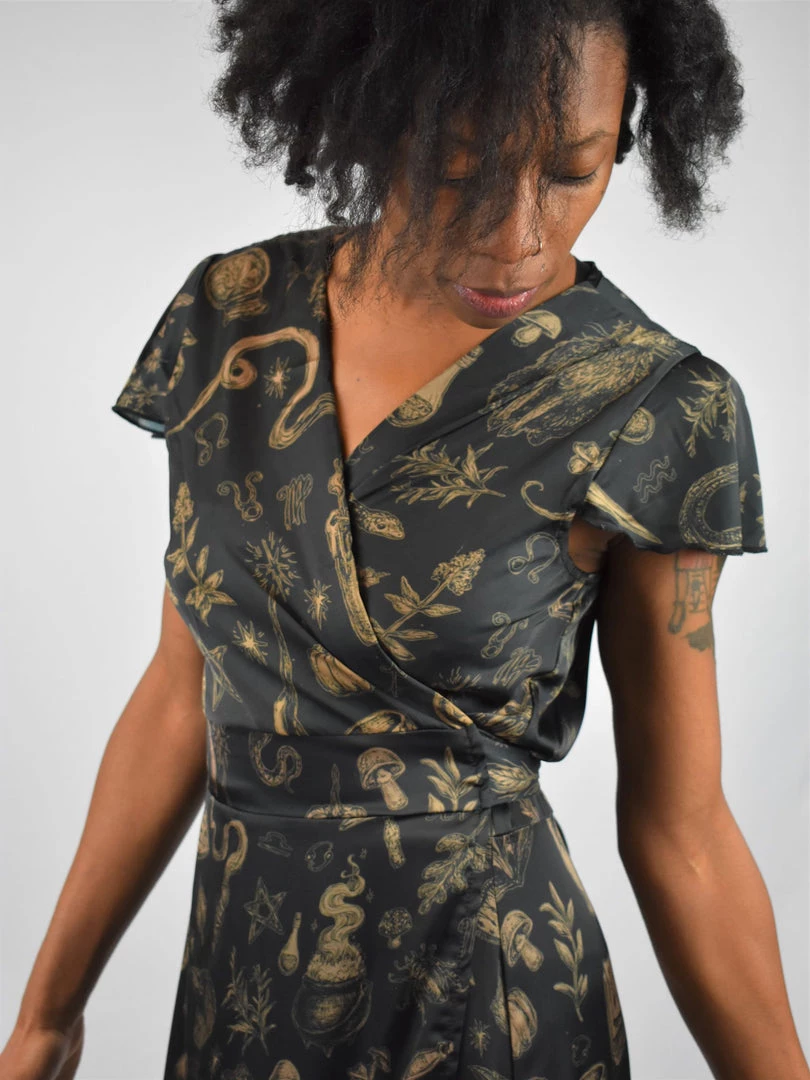 PREORDER Sabrina Flutter Sleeve Maxi Wrap Dress - BRETT MANNING ART 4 PREORDER Sabrina Flutter Sleeve Maxi Wrap Dress - BRETT MANNING ART