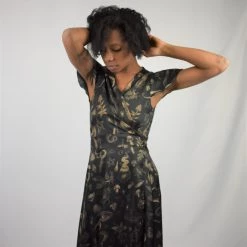 PREORDER Sabrina Flutter Sleeve Maxi Wrap Dress - BRETT MANNING ART 11 PREORDER Sabrina Flutter Sleeve Maxi Wrap Dress - BRETT MANNING ART