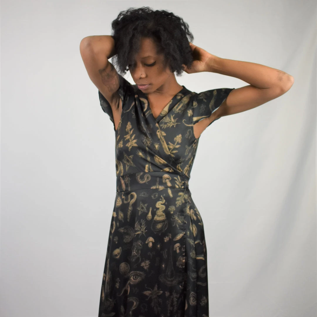 PREORDER Sabrina Flutter Sleeve Maxi Wrap Dress - BRETT MANNING ART 5 PREORDER Sabrina Flutter Sleeve Maxi Wrap Dress - BRETT MANNING ART