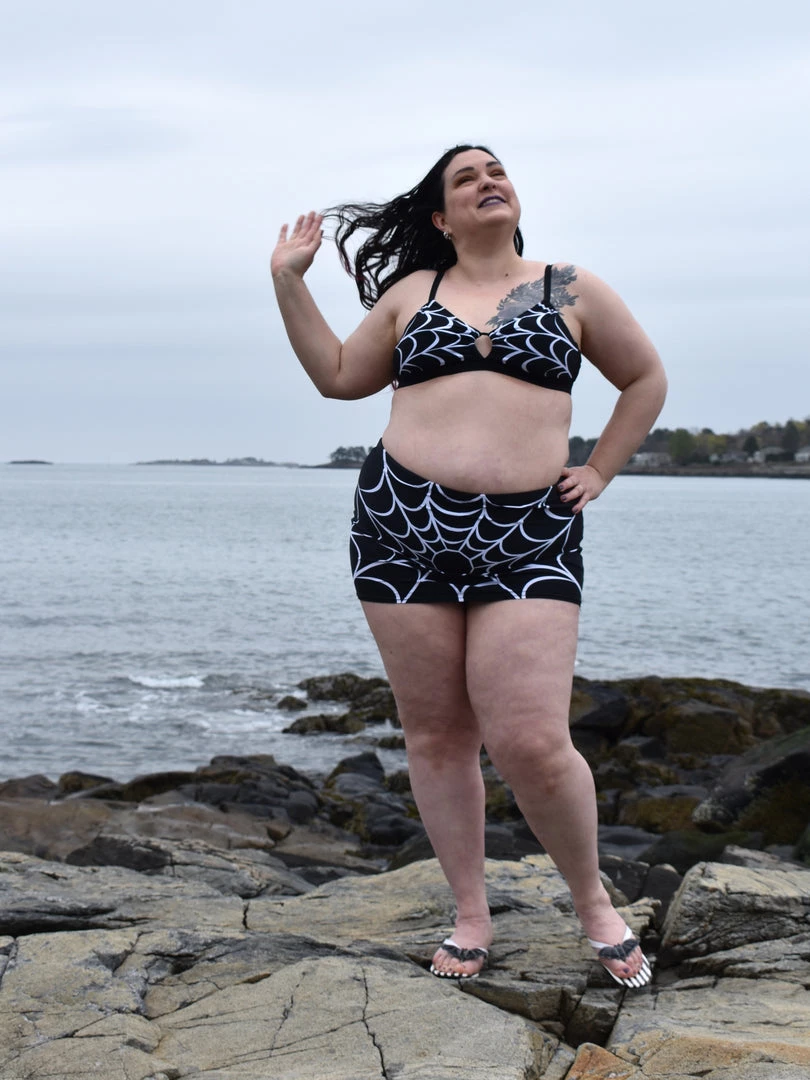 Unique Vintage Spiderweb Midnight Swim Top 6 Unique Vintage Spiderweb Midnight Swim Top