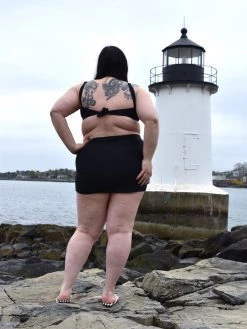 Unique Vintage Spiderweb Midnight Swim Skirt NEWEST ITEMS