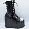 SHOES & BOOTS Heavy Metal Platform Boot FAN ALL FLAMES