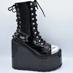 SHOES & BOOTS Heavy Metal Platform Boot FAN ALL FLAMES