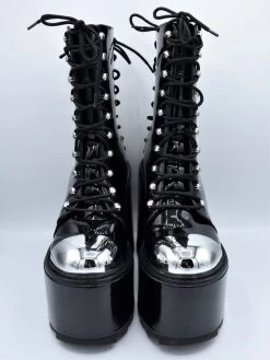 SHOES & BOOTS Heavy Metal Platform Boot FAN ALL FLAMES 12 SHOES & BOOTS Heavy Metal Platform Boot FAN ALL FLAMES