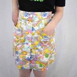Unique Vintage Care Bears Mini Skirt NEWEST ITEMS