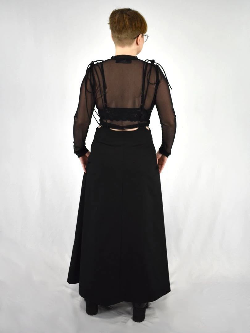 Mesh Crop Long Sleeve (Black) FOXBLOOD 5 Mesh Crop Long Sleeve (Black) FOXBLOOD