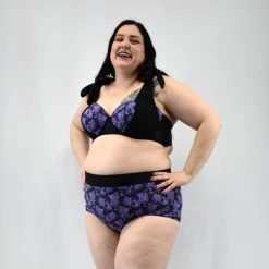 Unique Vintage Purple Lacy Bats Tied Up Swim Top 9 Unique Vintage Purple Lacy Bats Tied Up Swim Top