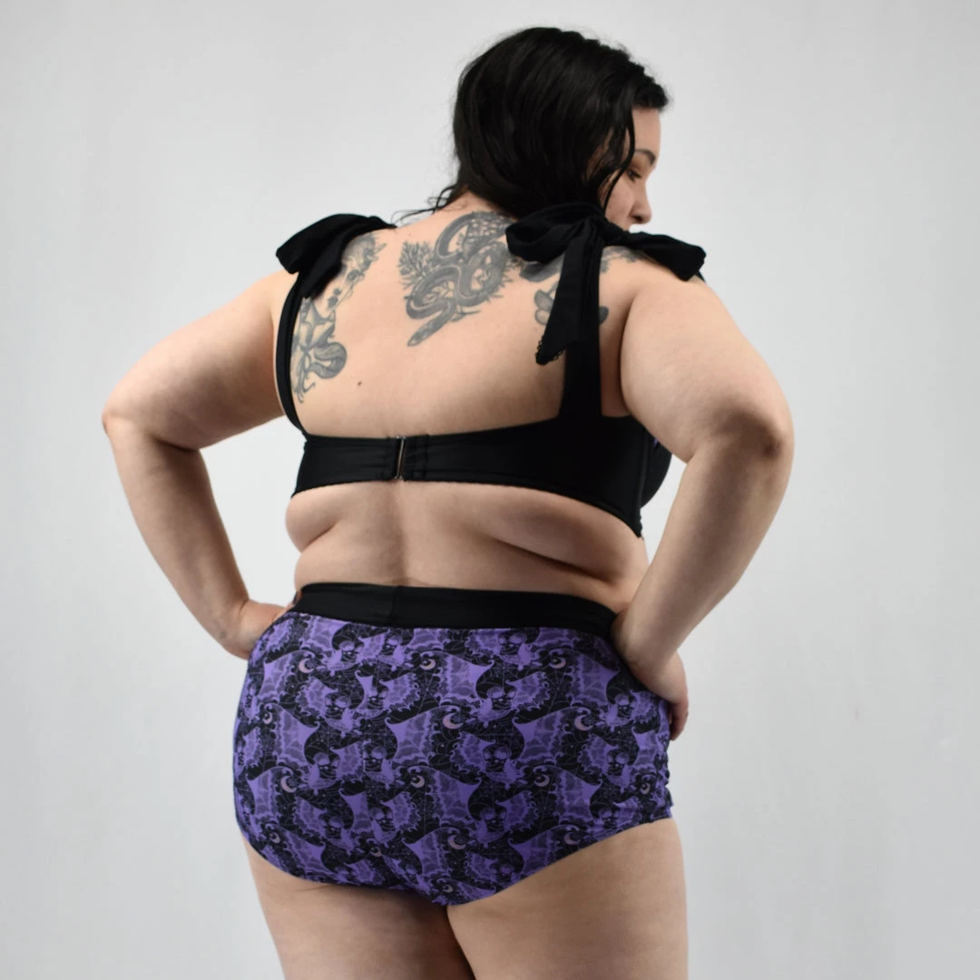 Unique Vintage Purple Lacy Bats Tied Up Swim Top 7 Unique Vintage Purple Lacy Bats Tied Up Swim Top