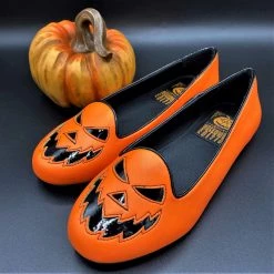 Strangecvlt Scary Jack Round Toe Flat (Orange) STRANGE CVLT SHOES & BOOTS
