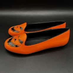 Strangecvlt Scary Jack Round Toe Flat (Orange) STRANGE CVLT SHOES & BOOTS