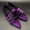 Strangecvlt CLEARANCE (Final Sale) Purple Velvet Coven Flat STRANGE CVLT
