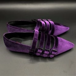 Strangecvlt CLEARANCE (Final Sale) Purple Velvet Coven Flat STRANGE CVLT