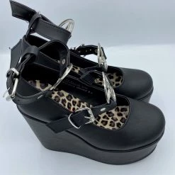 Pentagram Platform Mary Jane DEMONIA SHOES & BOOTS