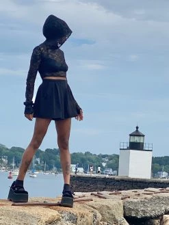 Reap What You Sew Consignment Black Coulotte Shorts- HANDMADE LOCALLY