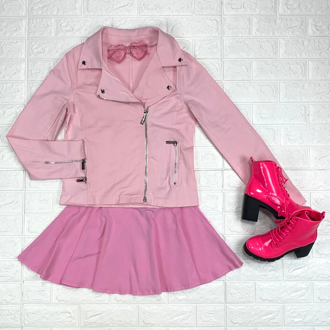 FOXBLOOD SALE ITEMS Pink Denim Moto Jacket MY VIOLET (ONLY S & L LEFT!) 5 FOXBLOOD SALE ITEMS Pink Denim Moto Jacket MY VIOLET (ONLY S & L LEFT!)