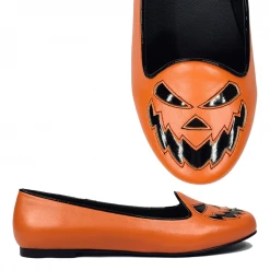 Strangecvlt Scary Jack Round Toe Flat (Orange) STRANGE CVLT SHOES & BOOTS