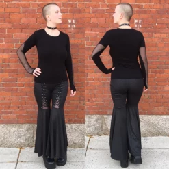 Skeleton Closet 13 Mesh Cut-Out Shirt W/ Thumb Holes (HANDMADE) SALE ITEMS