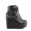 SHOES & BOOTS Poison Charms Platform Wedge DEMONIA (ALMOST GONE!)
