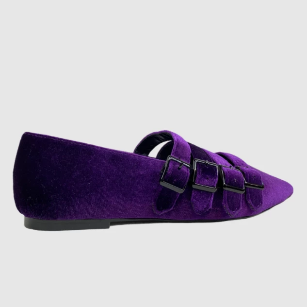 Strangecvlt CLEARANCE (Final Sale) Purple Velvet Coven Flat STRANGE CVLT 10 Strangecvlt CLEARANCE (Final Sale) Purple Velvet Coven Flat STRANGE CVLT