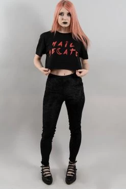 UNISEX All T-SHIRTS Hail Hecate Crop Top THE PRETTY CULT