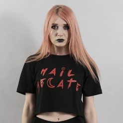 UNISEX All T-SHIRTS Hail Hecate Crop Top THE PRETTY CULT