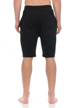 May Blue Black Terry Zipper Sweatshorts UNISEX BOTTOMS 8 May Blue Black Terry Zipper Sweatshorts UNISEX BOTTOMS