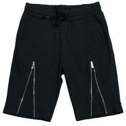 Weiv Black Zipper Shorts UNISEX BOTTOMS