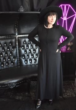 FOXBLOOD Fiona Henley Thumb Hole Dress (LAST ONE SIZE MEDIUM!) CLEARANCE (Final Sale)