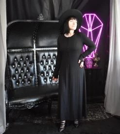 FOXBLOOD Fiona Henley Thumb Hole Dress (LAST ONE SIZE MEDIUM!) CLEARANCE (Final Sale)