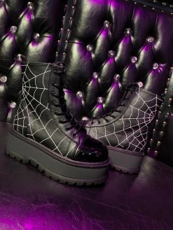 SHOES & BOOTS Lullaby Stomper Boot (Black) DEMONIA (ALMOST GONE!)