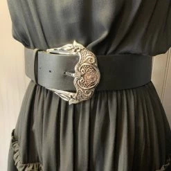 H & D Accessories BELTS Zylphia Big Victorian Buckle Belt