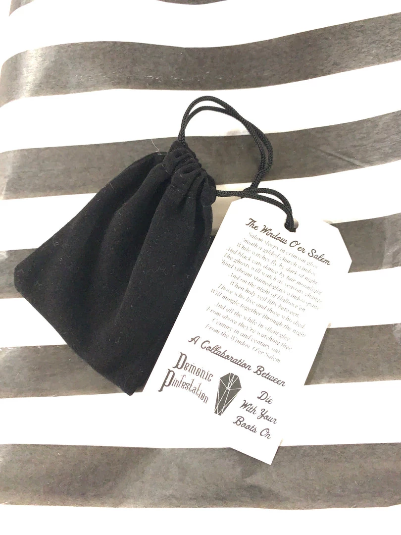 Die With Your Boots On Window Over Salem Necklace- EXCLUSIVE COLLAB W/ DEMONIC PINFESTATION! 8 Die With Your Boots On Window Over Salem Necklace- EXCLUSIVE COLLAB W/ DEMONIC PINFESTATION!