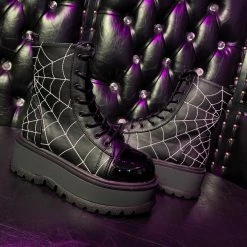 SHOES & BOOTS Lullaby Stomper Boot (Black) DEMONIA (ALMOST GONE!)