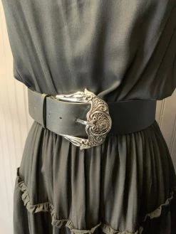 H & D Accessories BELTS Zylphia Big Victorian Buckle Belt