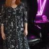 PREORDER Witchy Musings Button Dress (Black)- BRETT MANNING ART DRESSES